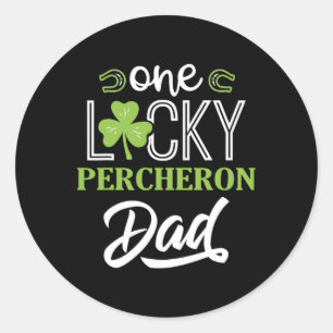 Adesivo Um Pai de Cavalo de Percheron de Sorte - Irish Hor