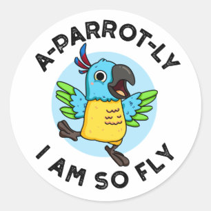 Adesivo Um papagaio Eu Sou Tão Fly Animal Papagaio