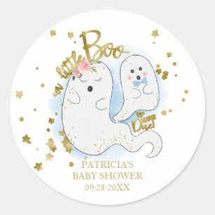 Adesivo Um Pequeno Bebê Menino de Halloween Fofo Chá de Be
