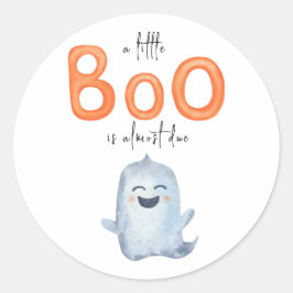 Adesivo Um pequeno Boo - chá de bebê 