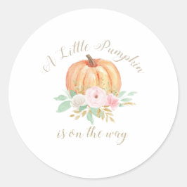 Adesivo Um pequeno Chá de fraldas cor-de-rosa floral