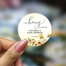 Adesivo Um pequeno Chá de fraldas de abelha