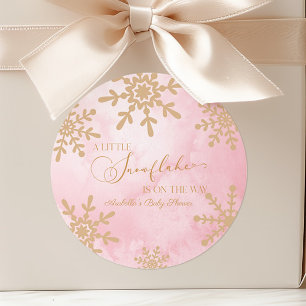 Adesivo Um pequeno floco de neve Chá de fraldas da Terra M