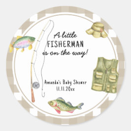 Adesivo Um pequeno pescador está a caminho do Chá de frald