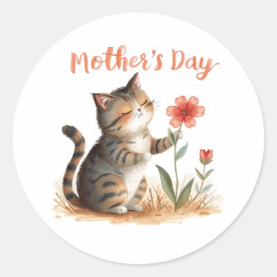 Adesivo Um Pequeno Presente de Gato para a Mamãe