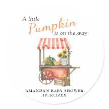 Um Pequeno Pumpkin está a caminho do Chá de fralda