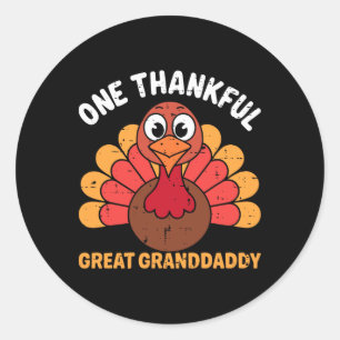 Adesivo Um Peru agradecido avô Great Dad Funny Thanksg