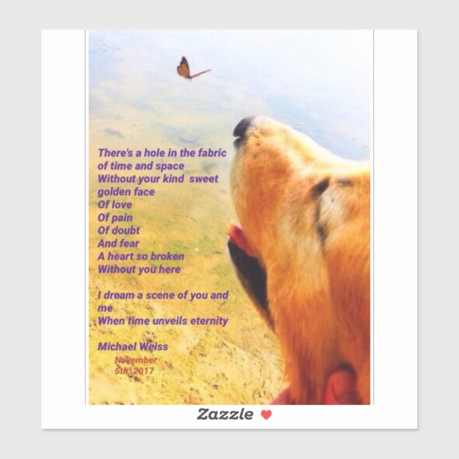 Adesivo Um poema para qualquer um que perdeu um bebê pelad (Folha)