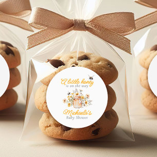 Adesivo Um Pouco De Mel No Caminho Do Chá de fraldas De Aq