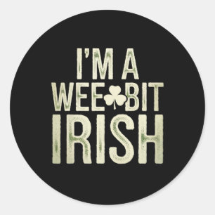 Adesivo Um Pouco Irlandês Engraçado São Patrício Eu Sou Um