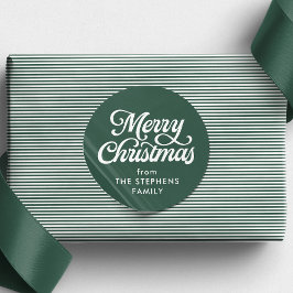 Adesivo Um presente clássico de Natal feliz