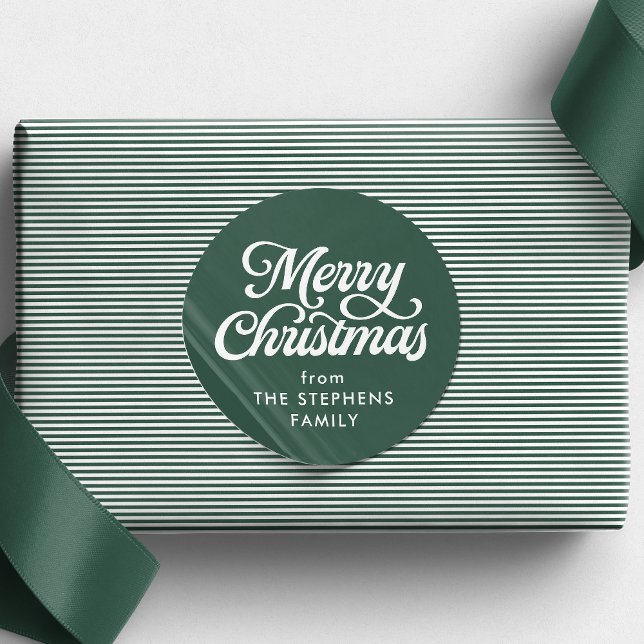Adesivo Um presente clássico de Natal feliz (Criador carregado)
