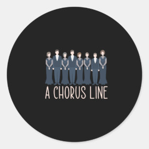 Adesivo Um presente de música coral com canto coral de cor