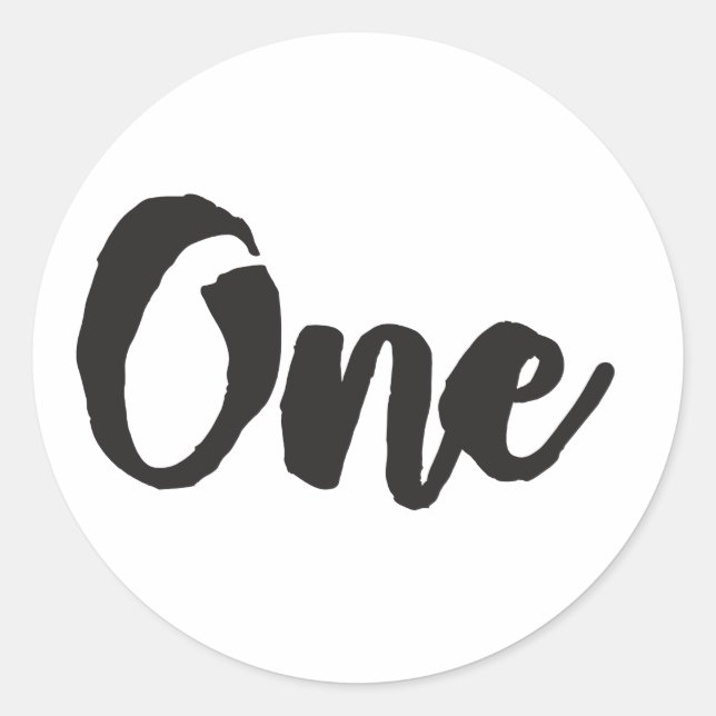 Adesivo Um primeiro aniversario de arte Primeiro Aniversár (Frente)