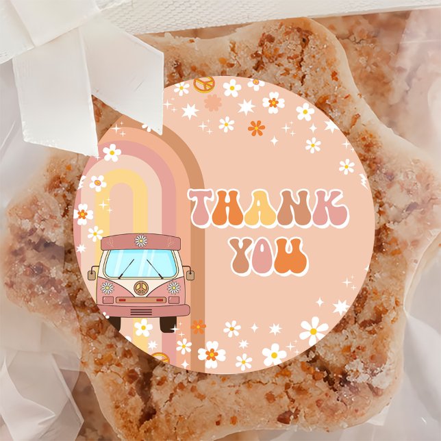 Adesivo Um primeiro aniversario de Groovy (Criador carregado)