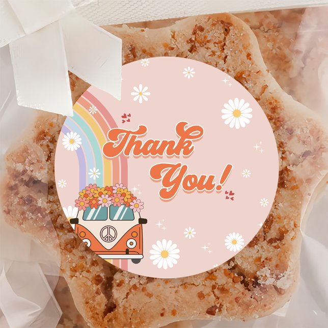 Adesivo Um primeiro aniversario de Groovy (Criador carregado)