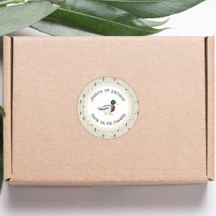 Adesivo Um primeiro aniversario De Pato Sortudo, Mallard, 