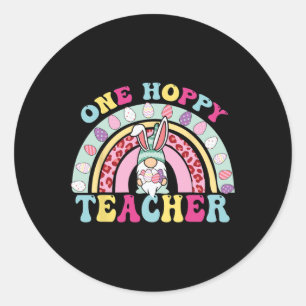 Adesivo Um professor esperto Gnome Rainbow Teacher Day