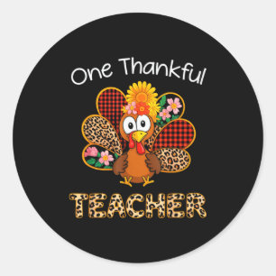 Adesivo Um Professor Grato Funny Peru Thanksgiving