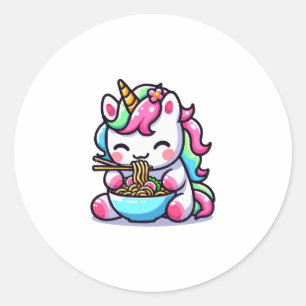 Adesivo Um Raio de Comida do Unicórnio Rinbow