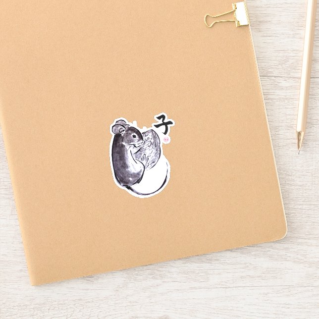 Adesivo Um rato com uma pintura de tinta erótica (Notebook)