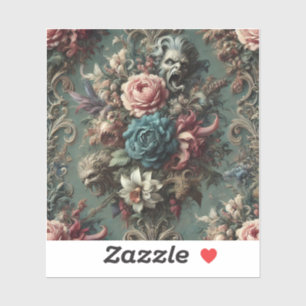 Adesivo Um Réquiem Desencadeado – Design Floral Gótico