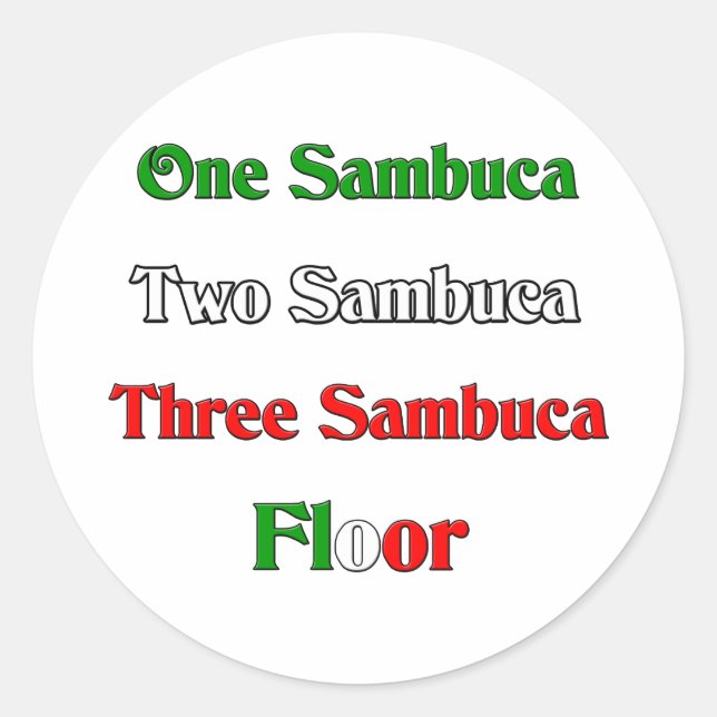Adesivo Um Sambuca (Frente)
