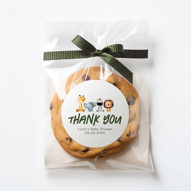 Adesivo Um Selvagem Está No Caminho Do Safari Baby Favor S (Criador carregado)