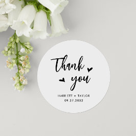 Adesivo Um Simples Casamento Cardíaco, Muito Obrigado