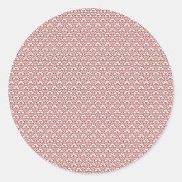 Adesivo Um tapete padronizado com motivos vermelhos e cast