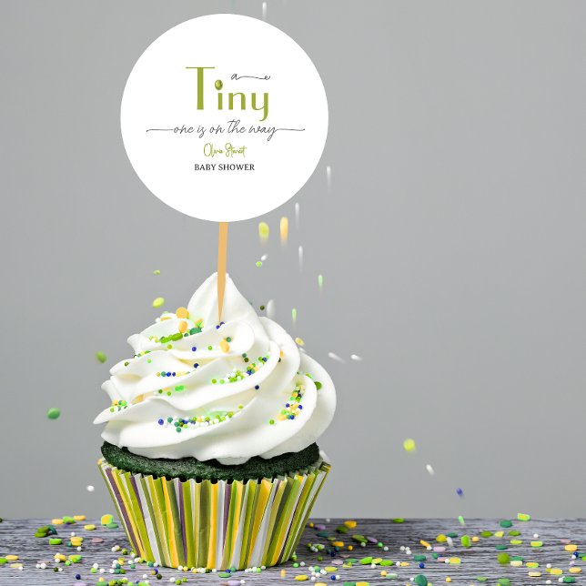 Adesivo Um tini está a caminho do Chá de fraldas (Criador carregado)