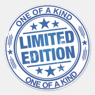 Adesivo Um tipo de efeito de carimbo azul-