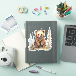 Adesivo Um ursinho bonitinho - design de ilustração artíst