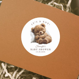 Adesivo Um Urso De Corda-Água Cuja Lama É Um Menino