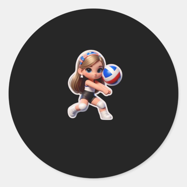 Adesivo Um viciado em esporte de vôlei (Frente)