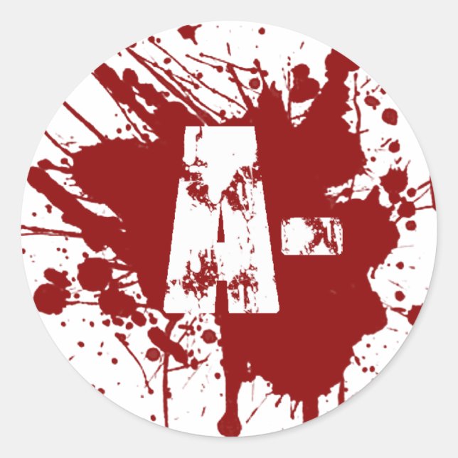 Adesivo Um Zombie Vampiro De Doação De Sangue Negativo (Frente)