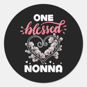 Adesivo Uma Avó Abençoada Nonna Gigi Vovó Nana Mamãe Je