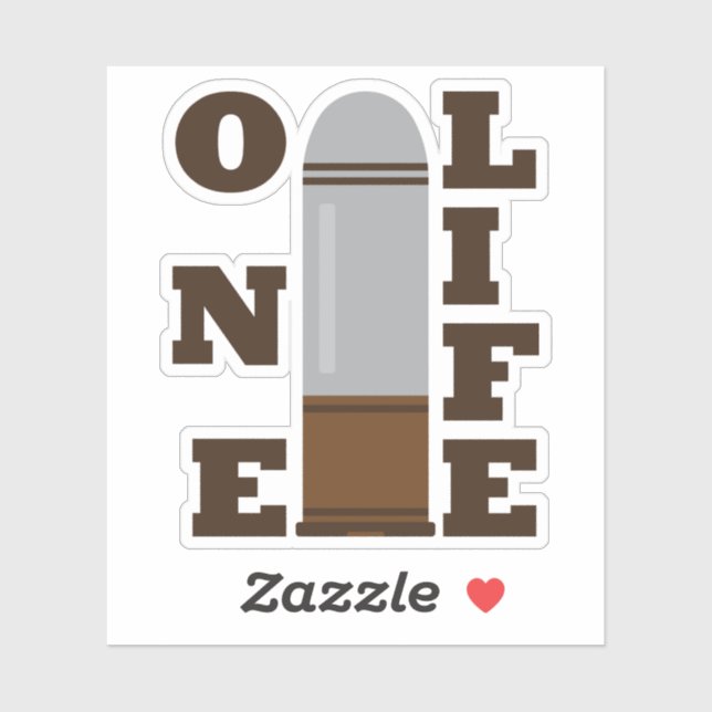 Adesivo Uma Bala, Uma Vida, Destruir Uma Família (Folha)