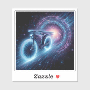 Adesivo Uma bicicleta brilhante Viagem através de um túnel