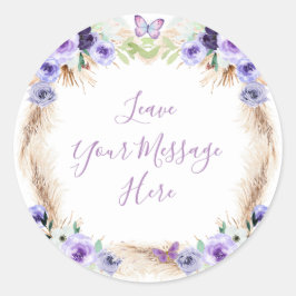 Adesivo Uma Borboleta Flutuada de Um Ano Ame sua Mensagem