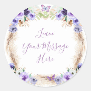 Adesivo Uma Borboleta Flutuada de Um Ano Ame sua Mensagem