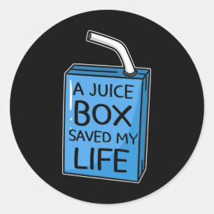 Adesivo Uma Caixa de Suco Salvou Minha Vida Diabetes Consc