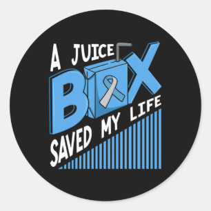 Adesivo Uma Caixa De Sumo Salvou Minha Vida Diabetes Dm Bl