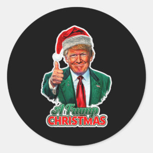 Adesivo Uma Camiseta Regata de Natal do Trump