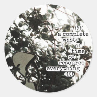 Adesivo uma completa perda de tempo