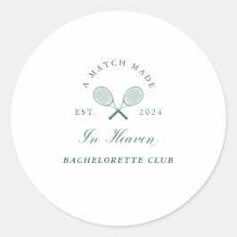 Adesivo Uma Correspondência Feita na Bachelorette do Céu