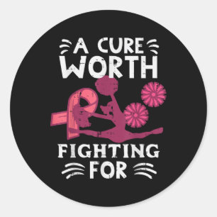 Adesivo Uma Cura Que Vale A Pena Lutar Pelo Cancer De Mama