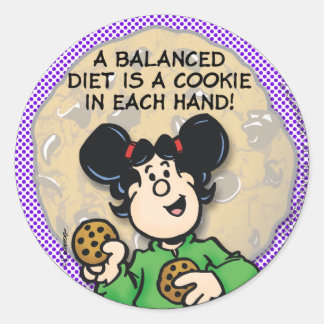 Adesivo Uma dieta equilibrada
