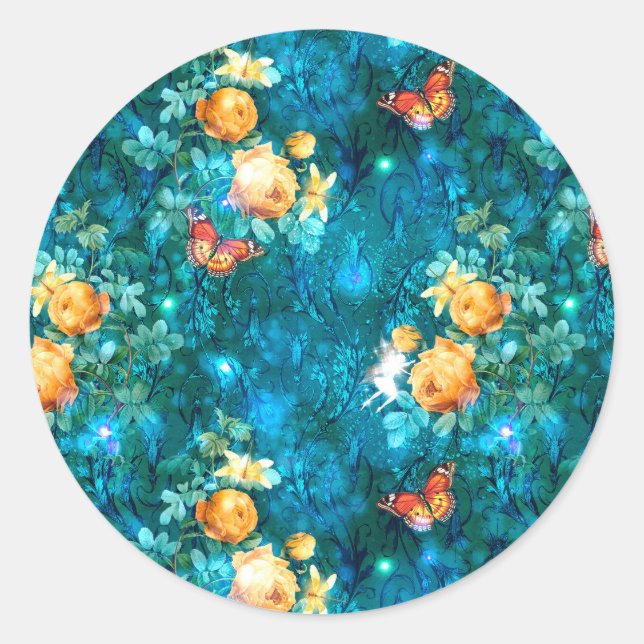 Adesivo Uma Fada no Jardim Série Design 11   (Frente)