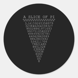 Adesivo Uma fatia de dígitos do Pi